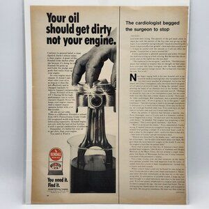 Vintage Kendall Oil Your Get Dirty Not Your Engine LIFE Magazine Print Ad b